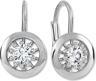 Brilio Silver - Charming silver earrings with crystals 436 001 00531 04