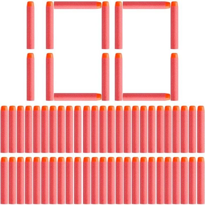 Immagine prodotto Hermex Set di freccette da 100 pezzi in rosso per NERF N-Strike Elite