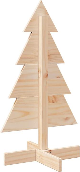 Actual product image VidaXL Christmas tree wood Christmas tree decoration wooden tree white 180cm solid pine wood (180 cm)