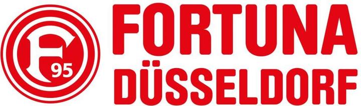 Produktbild Fortuna Düsseldorf Logo mit Schriftzug (140 x 41 cm)