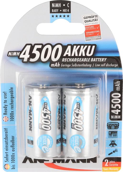 Image du produit Ansmann Bébé C (2 pcs, C, 4500 mAh)