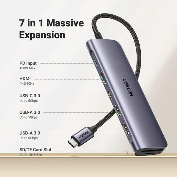 Immagine prodotto Ugreen CM195 (USB-C, 6 Porti)