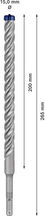 Actual product image Bosch Professional Zubehör EXPERT SDS plus-7X hammer drill, 15 x 200 x 265 mm (15.0 mm)