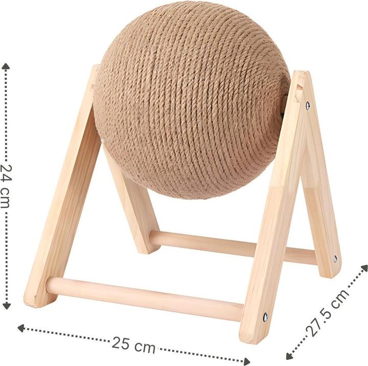 Produktbild Hermex Kratzball für Katzen Kratzspielzeug Katzenball Kratzkugel Katzenspielzeug (Kratzspielzeug Katze)