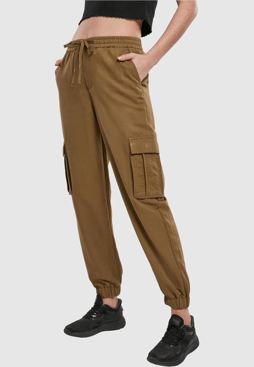 Actual product image Urban Classics Ladies Viscose Twill Cargo Pants (XS)