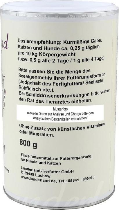 Actual product image Lunderland Dog food supplement organic seaweed meal, 400 g (Adult, 1 pcs., 400 g)