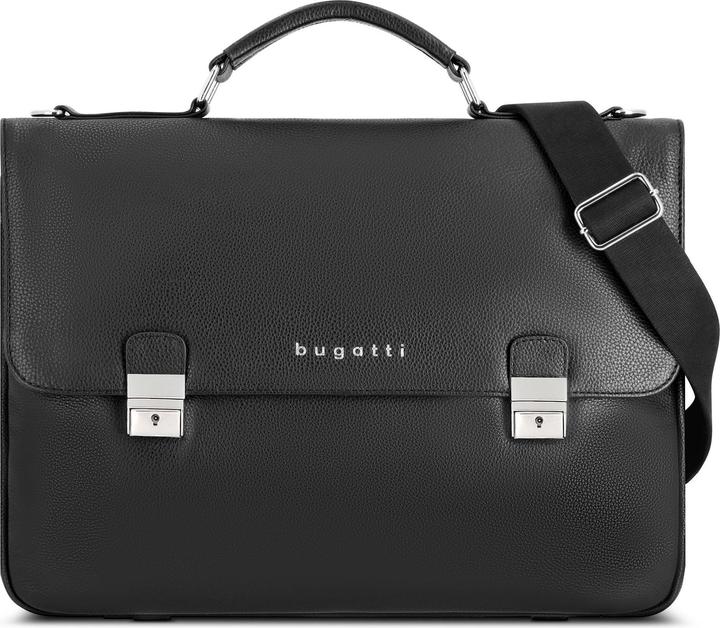Bugatti Valencia Aktentasche RFID Leder 40 cm Laptopfach