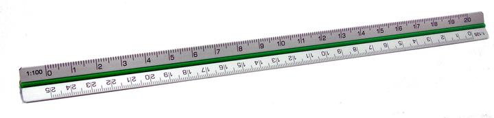 Produktbild Dreikant-massstab 20cm (200 mm)