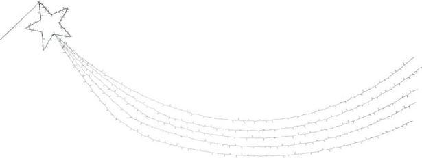 MICA Living 80 LED fairy lights - shooting star - approx. 60 cm (0.60 m)