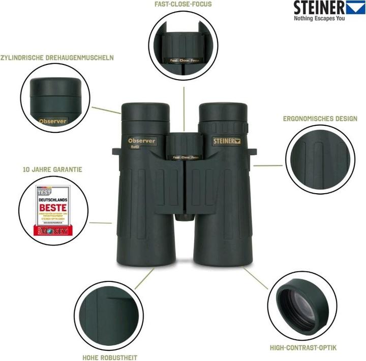 Produktbild Steiner Fernglas Observer 8x42 (8 x, 42 mm)