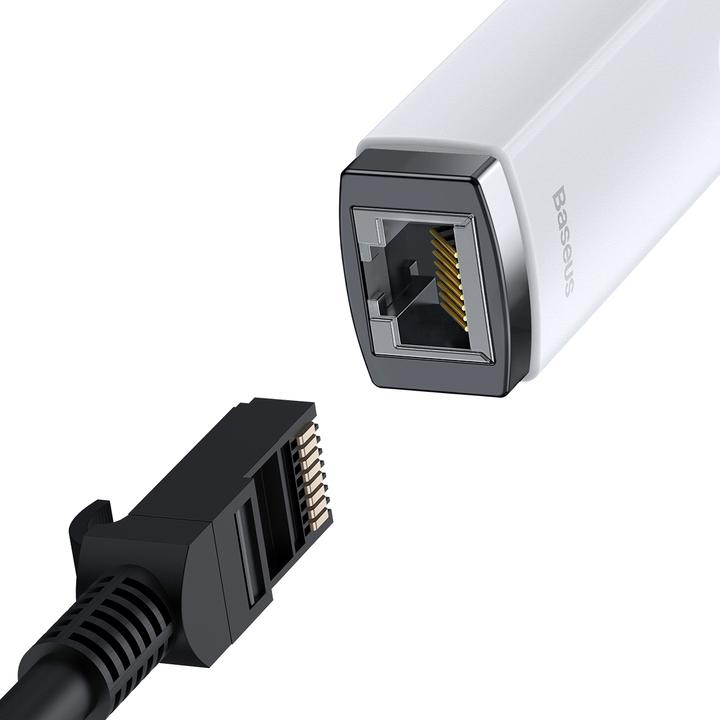 Produktbild Baseus Lite Series USB-C to RJ45 network adapter (white) (USB-C)