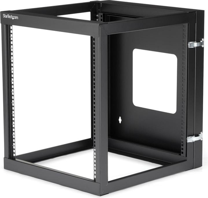Actual product image StarTech 12 U open 19 inch server rack with hinge - 55cm deep (12 RU, 19 inch rack)