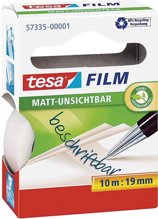 tesa 1x tesafilm INVISIBILE, invisibile opaco, resistente all'invecchiamento e a prova di strappo (19 mm)