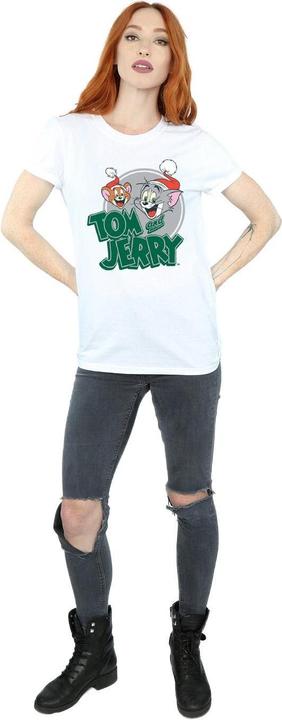 Immagine prodotto Tom & Jerry Christmas Greetings Maglietta Ampia Donna (M)