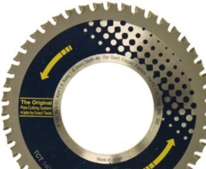Produktbild Exact Widia-Präzisionssäge zum Schneiden von Stahl 140 mm 46z (TCT140)