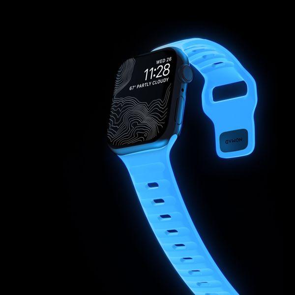 Produktbild Nomad Sport Band 38/40/41mm Icy Blue Glow (38 mm, Fluorkautschuk (FKM))