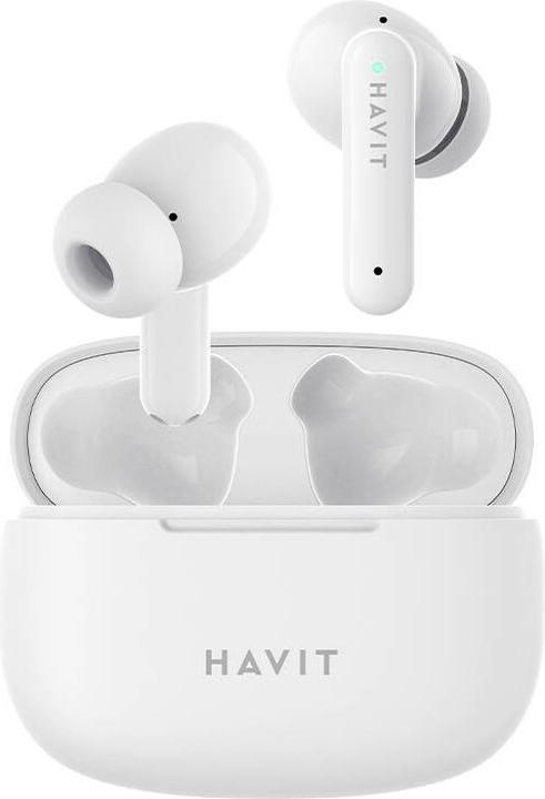 Actual product image Havit TW967 TWS earphones (white) (5 h, Cable)