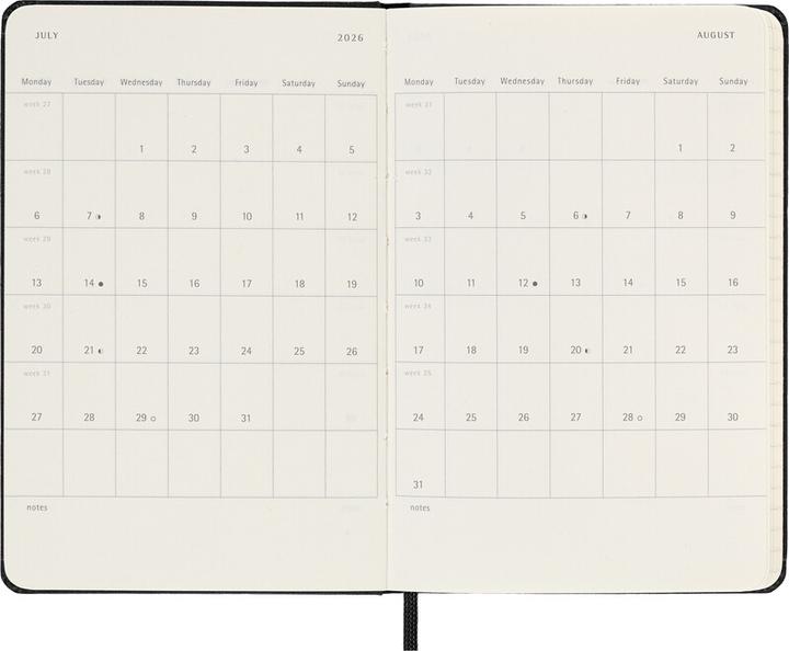 Produktbild Moleskine Schüleragenda (9 x 14 cm, Englisch)