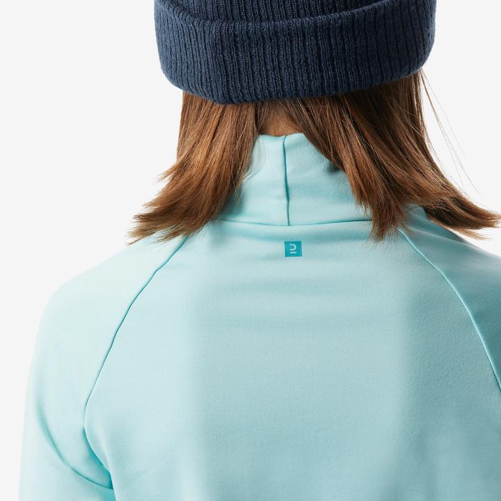 Actual product image Wedze Ski underwear functional shirt children high collar - BL 500 turquoise (3, 4)