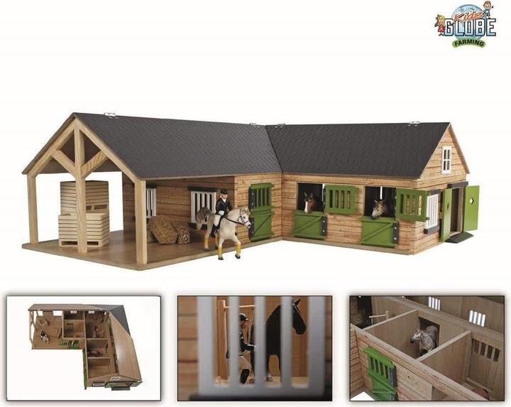 Produktbild NoName Horse Eckstall mit 3 Boxen und Abstellraum 1:25
