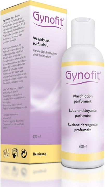 Image du produit Gynofit Lotion lavante parfumée (200 ml, Crème intime)