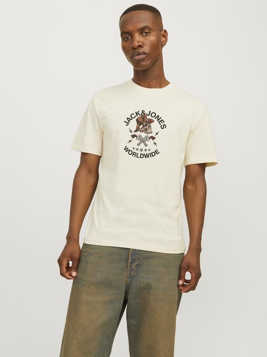 Actual product image Jack & Jones Jorseven Skull Tee Ss Crew Neck Sn (XL)