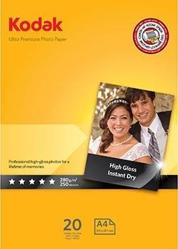 Actual product image Kodak Ultra Premium Photo Paper White High Gloss A4 (280 g/m², A4, 20 x)