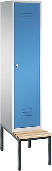 Actual product image C+P CLASSIC wardrobe with bench underneath (42 cm, 209 cm)