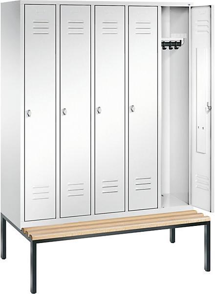 Image du produit C+P CLASSIC Armoire vestiaire avec banc encastré (150 cm, 209 cm)