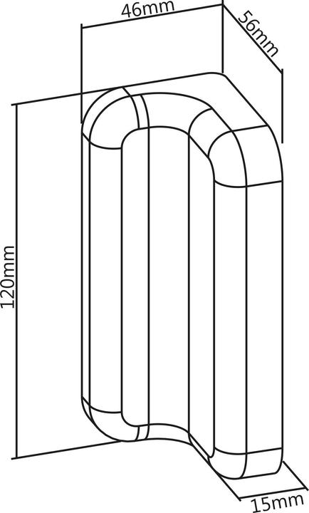 Produktbild InLine Slatwall Befestigungswinkel für Wandhalterung Panel - weiss - 2er-Set