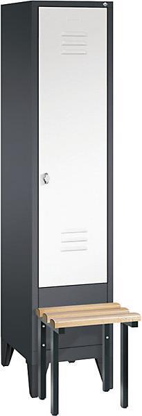 Actual product image C+P CLASSIC wardrobe with bench in front (42 cm, 185 cm)