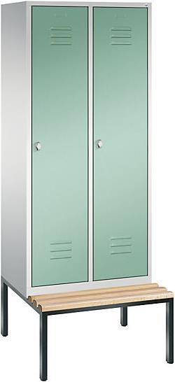 Produktbild C+P CLASSIC Garderobenschrank mit untergebauter Sitzbank (40 cm, 209 cm)