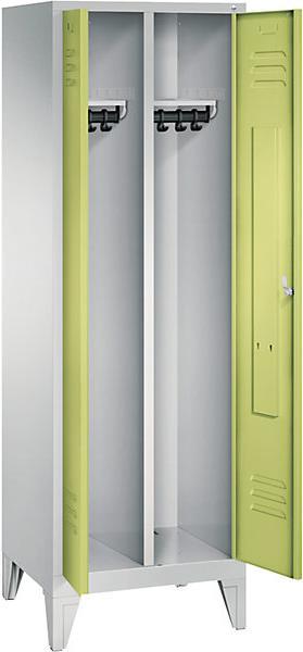 Immagine prodotto C+P Armadio CLASSICO con piedi, ante che oscillano l'una verso l'altra (61 cm, 185 cm)