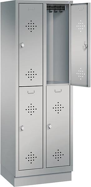 Actual product image C+P CLASSIC wardrobe with base, double-tiered (61 cm, 180 cm)