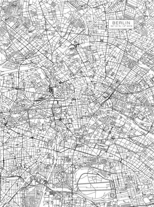 Immagine prodotto Trenddeko Mappa della città di Berlino (192 x 260 cm)