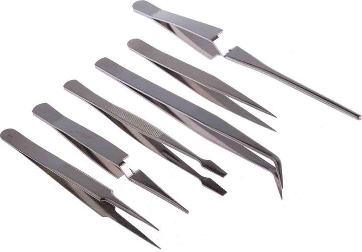 Actual product image Rs Pro 6 piece general purpose tweezers set