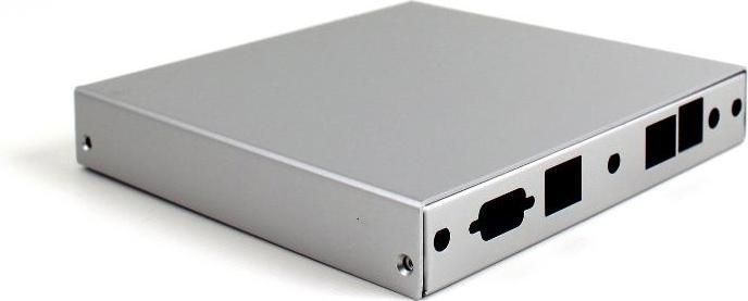 Produktbild PC Engines CASE1D1U - Gehäuse für die ALIX.2/6 Board-Reihe und APU2D0, 2x LAN, 1x USB, 3x WLAN, silbern (Gehäuse)