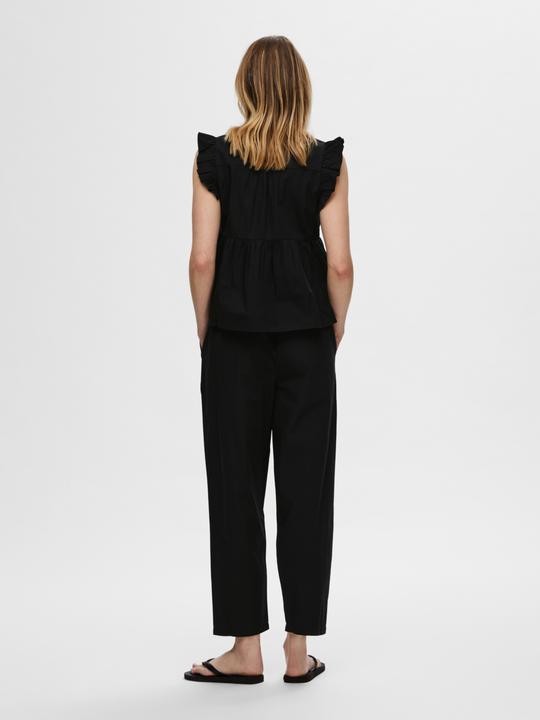Immagine prodotto Selected Femme Pantaloni a vita alta in cotone (38)
