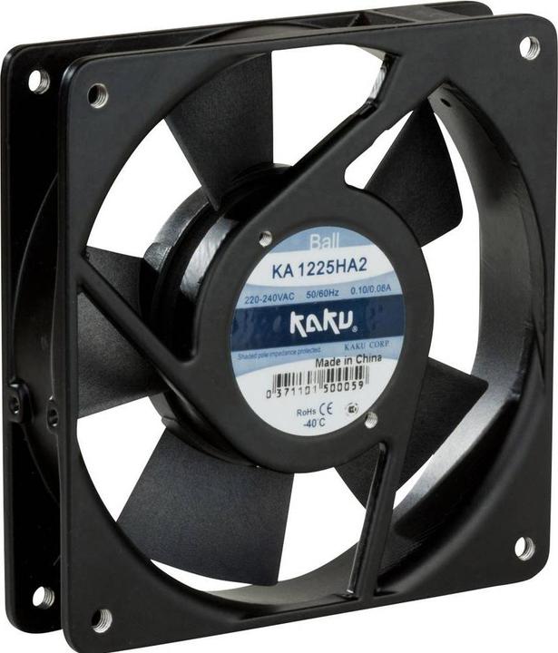 Actual product image SEPA KA1225HA2BMT Axial fan 230 V/AC 112.2 m³/h (L x W x H) 120 x 120 x 25 mm (120 mm, 1 x)