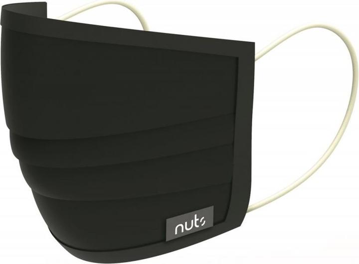 Nuts HEIQ Viroblock Textile Mask Black (1 x)