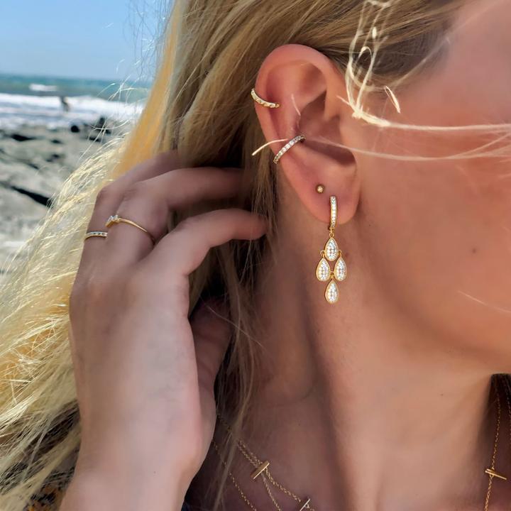 Image du produit Candy Boucles d'oreilles Tanit, argent sterling 925, plaqué or (Argent sterling 925, Plaqué or 18k)