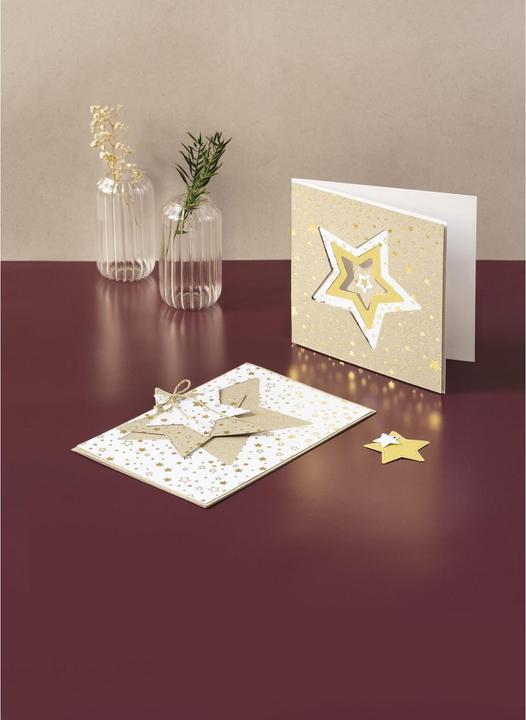 Actual product image Heyda Design cardboard stars 12 sheets, A4 (220 g/m², 12 x)