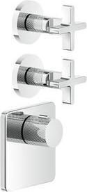 Produktbild Gessi Inciso Wellness Fertigmontage-Set für 3/4 Hochleistungs Unterputz-Thermostat, vertikale Monta