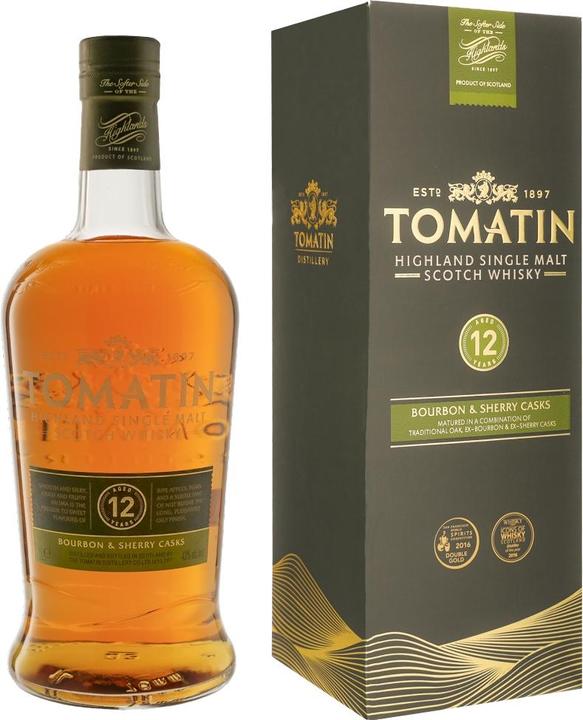 Produktbild Tomatin 12 Years + GB (Bourbon)