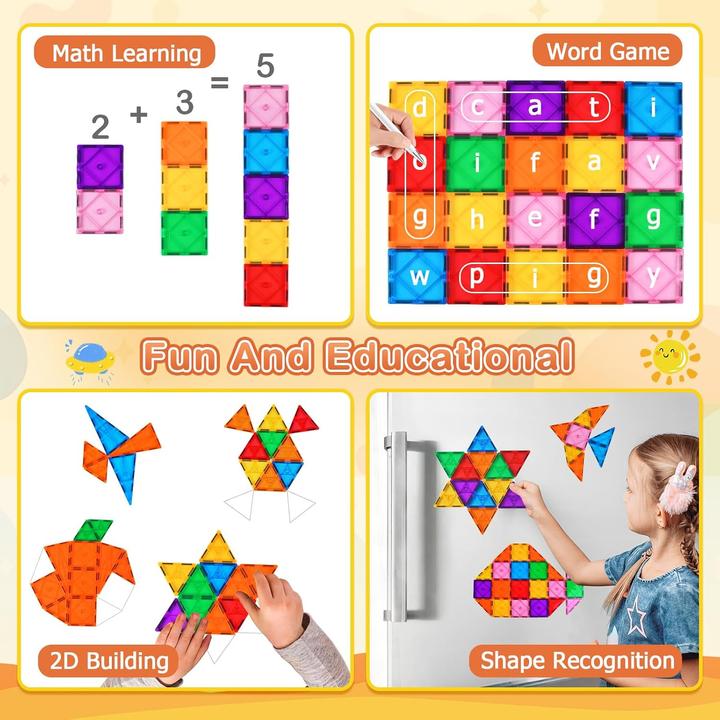 Actual product image Cuioltoy 121-piece magnetic building block set