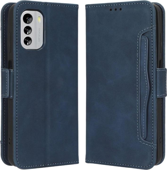 Productafbeelding Cover-Discount Nokia G60 - Etui met veel kaartsleuven blauw (Nokia G60)