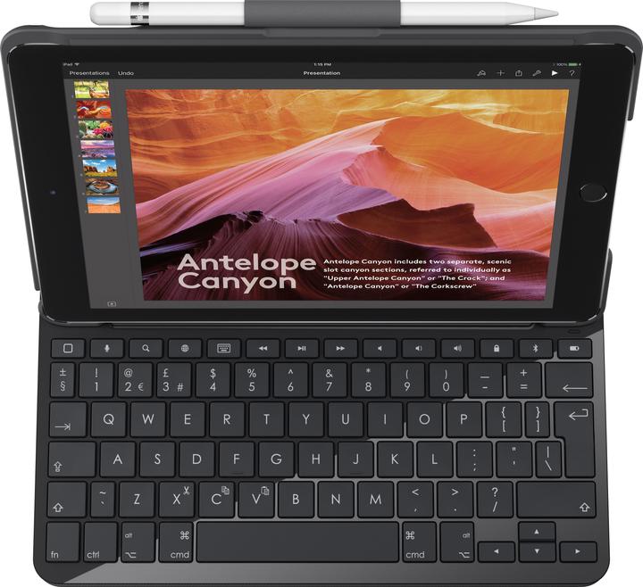 Image du produit Logitech slim folio (CH, iPad 2017 (5e gène), iPad 2018 (6e gén.))