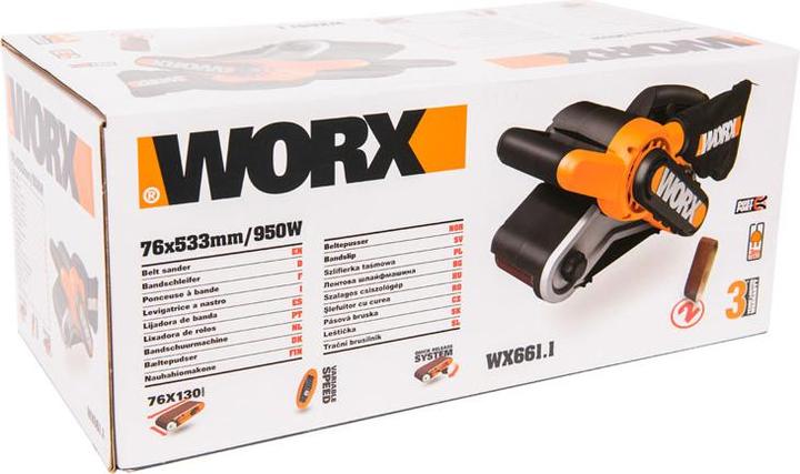 Actual product image Worx Belt sander (Belt sanders, 950 W)