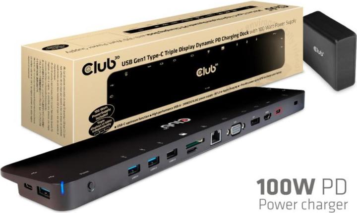 Image du produit Club 3D CSV-1564W100 (USB-C, 1 Ports)
