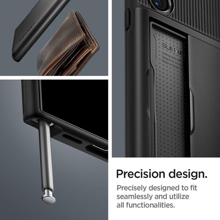 Actual product image Spigen Slim Armor CS S928 czarny/black ACS07306 (Samsung Galaxy S24 Ultra)